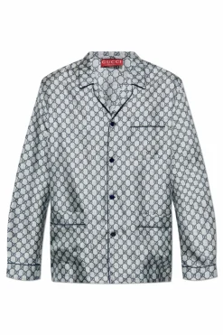 Gucci BIAŁY Jedwabna koszula