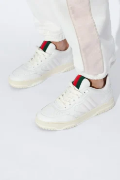 Gucci BIAŁY Skórzane buty sportowe