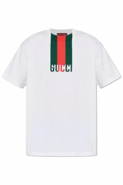 Gucci BIAŁY T-shirt z logo