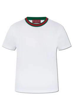 Gucci BIAŁY T-shirt z logo
