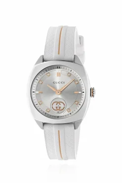 Gucci BIAŁY Zegarek z logo