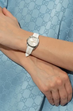 Gucci BIAŁY Zegarek z logo