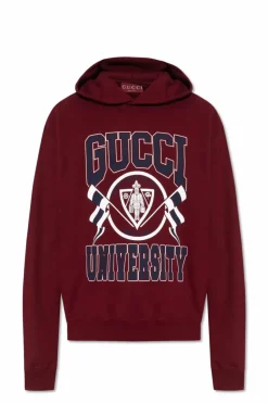 Gucci BORDO Bluza z kapturem