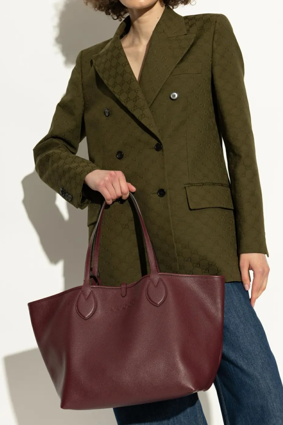 Gucci BORDO Dwustronna torba `Totissima Large` typu `shopper`