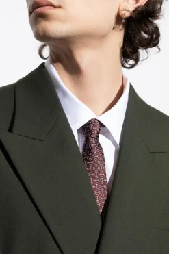 Gucci BORDO Jedwabny krawat
