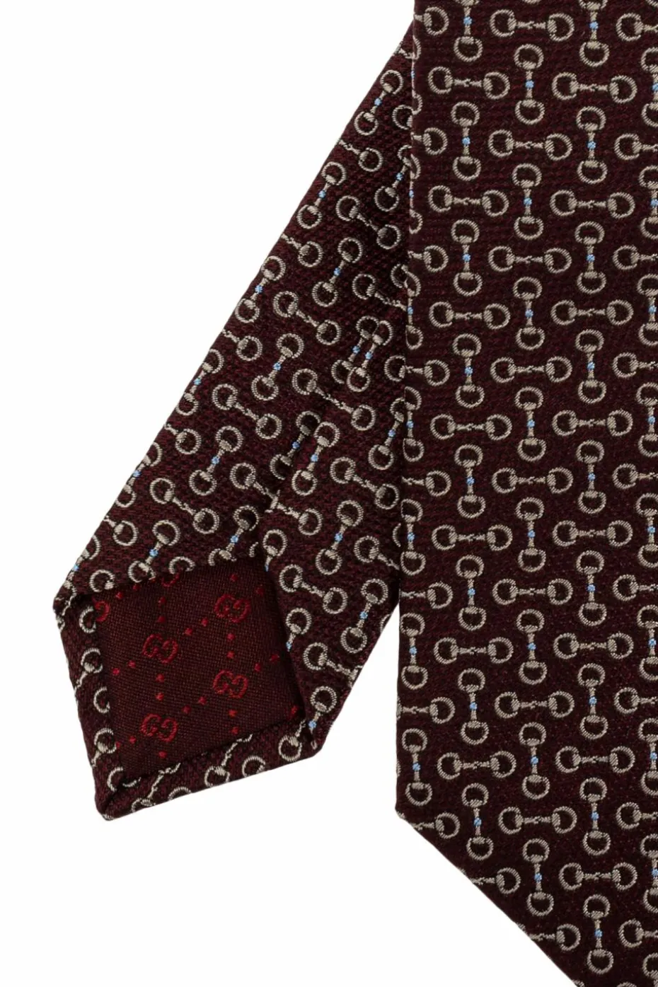 Gucci BORDO Jedwabny krawat