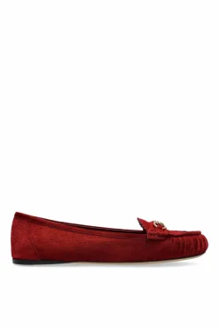 Gucci BORDO Mokasyny z monogramem