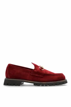 Gucci BORDO Skórzane buty