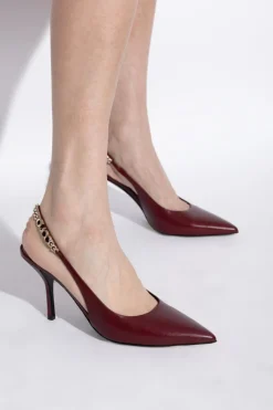 Gucci BORDO Skórzane buty na obcasie `Signoria`