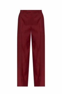 Gucci BORDO Spodnie z rozcięciem na nogawkach