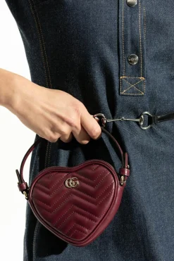Gucci BORDO Torba do ręki `GG Marmont Mini`
