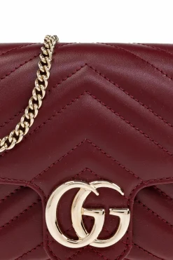 Gucci BORDO Torba na ramię `GG Marmont Super Mini`