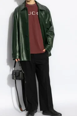 Gucci BORDO T-shirt z nadrukowanym logo