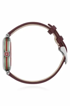 Gucci BORDO Zegarek na skórzanym pasku