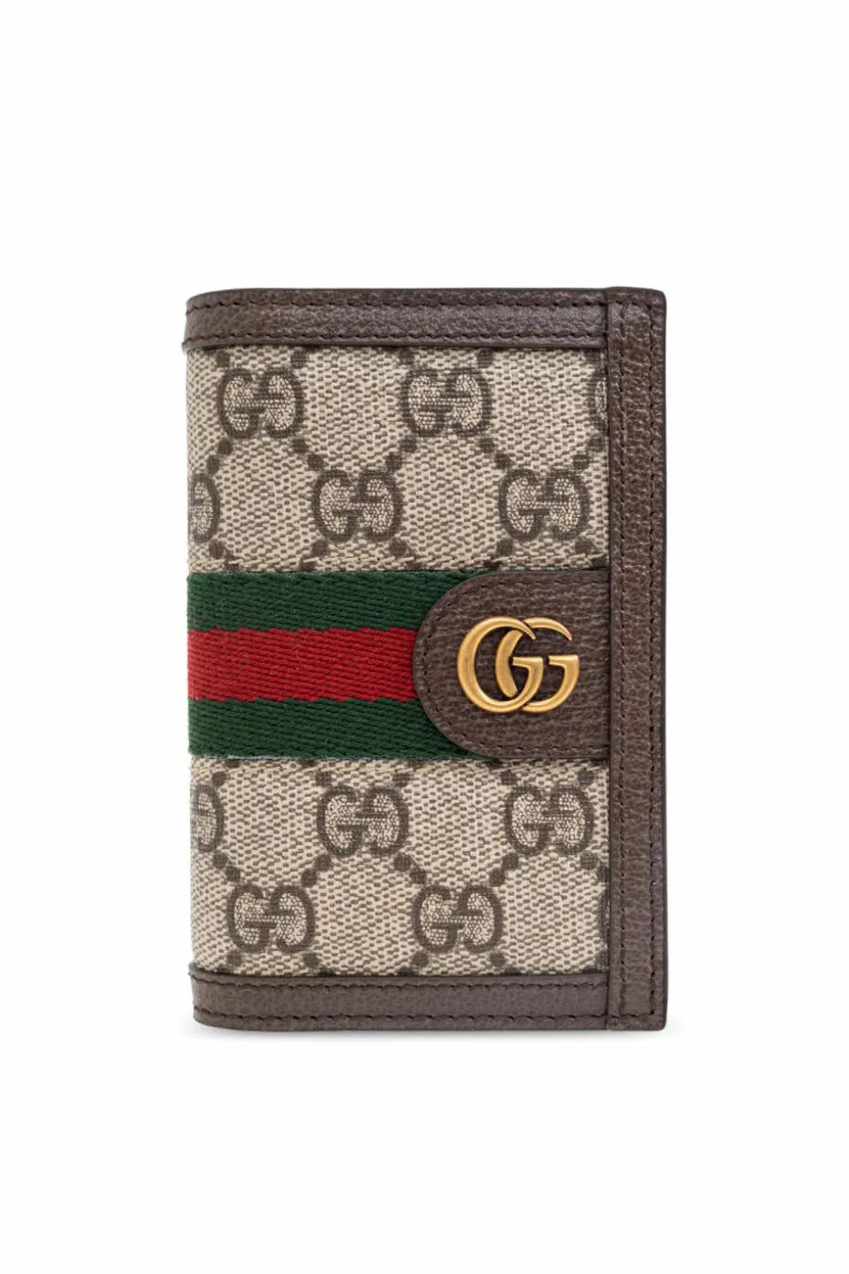 Gucci BRĄZOWY Etui na karty `Ophidia`