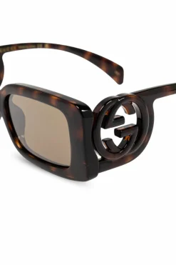 Gucci BRĄZOWY Okulary przeciwsłoneczne