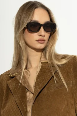 Gucci BRĄZOWY Okulary przeciwsłoneczne