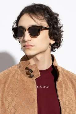 Gucci BRĄZOWY Okulary przeciwsłoneczne