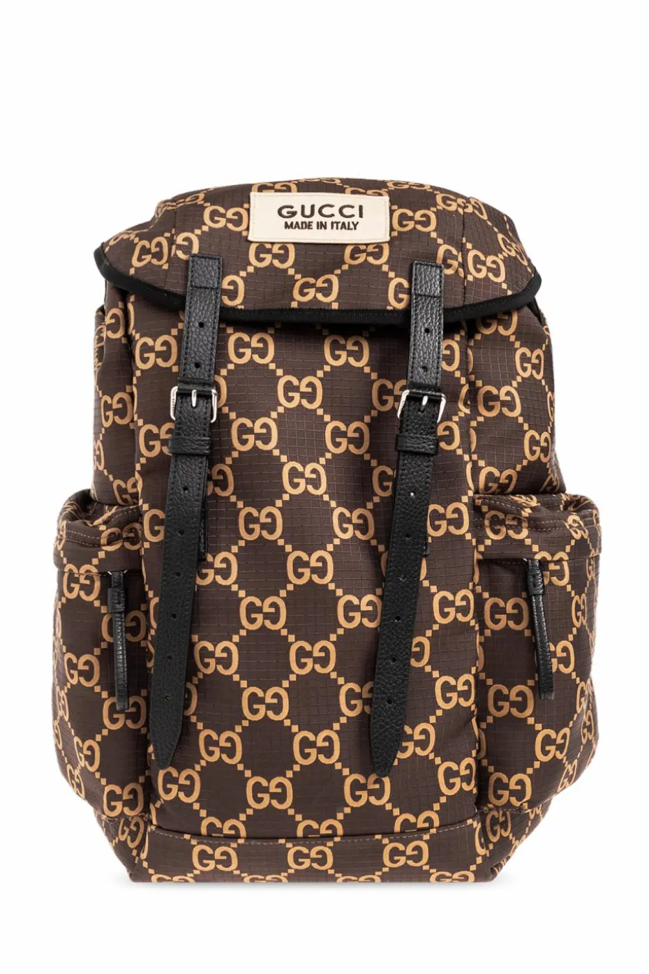 Gucci BRĄZOWY Plecak z monogramem