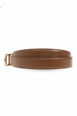 Gucci BRĄZOWY Skórzany pasek
