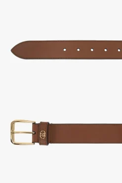 Gucci BRĄZOWY Skórzany pasek