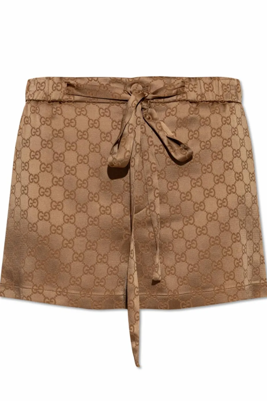 Gucci BRĄZOWY Szorty z monogramem