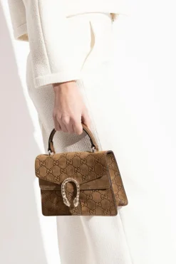 Gucci BRĄZOWY Torba do ręki `Dionysus Mini`