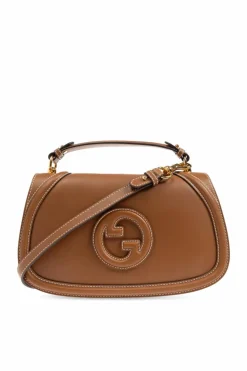 Gucci BRĄZOWY Torba do ręki `Blondie Medium`