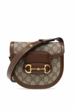 Gucci BRĄZOWY Torba na ramię ‘1955 Horsebit’