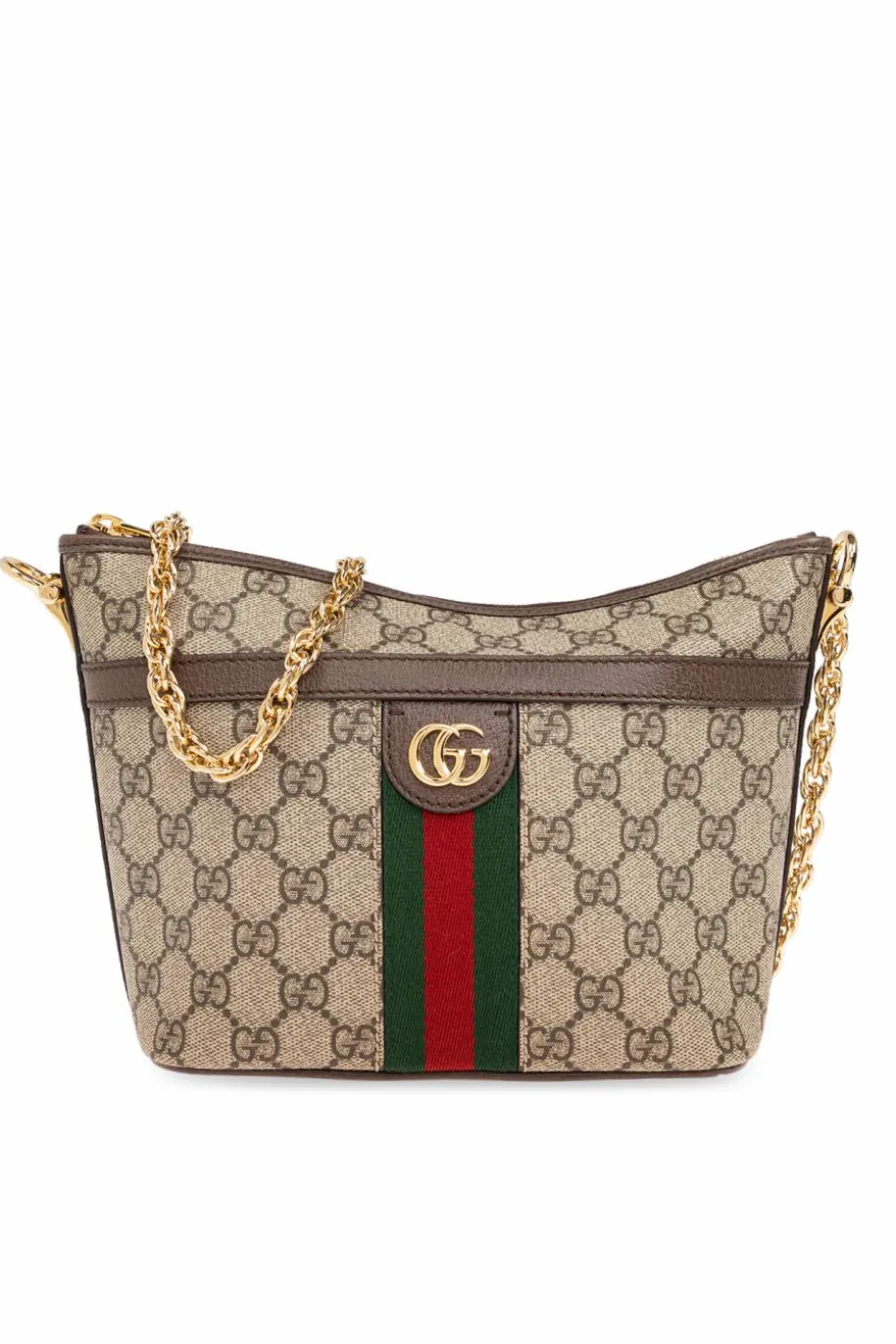 Gucci BRĄZOWY Torba na ramię ‘Ophidia GG Mini’