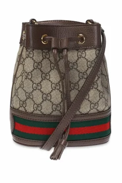 Gucci BRĄZOWY Torba na ramię ‘Ophidia’