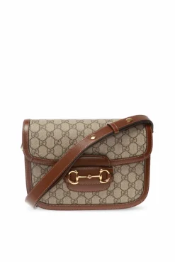 Gucci BRĄZOWY Torba na ramię ‘1955 Horsebit’