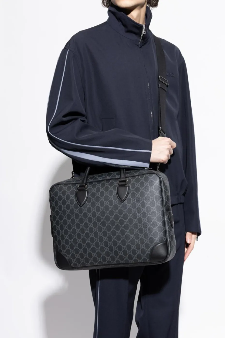 Gucci CZARNY Aktówka z monogramem