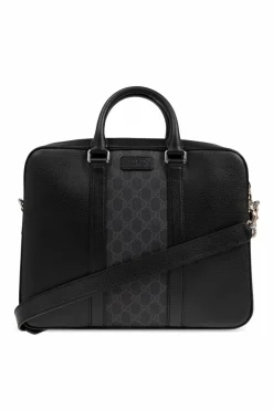 Gucci CZARNY Aktówka z paskiem na ramię
