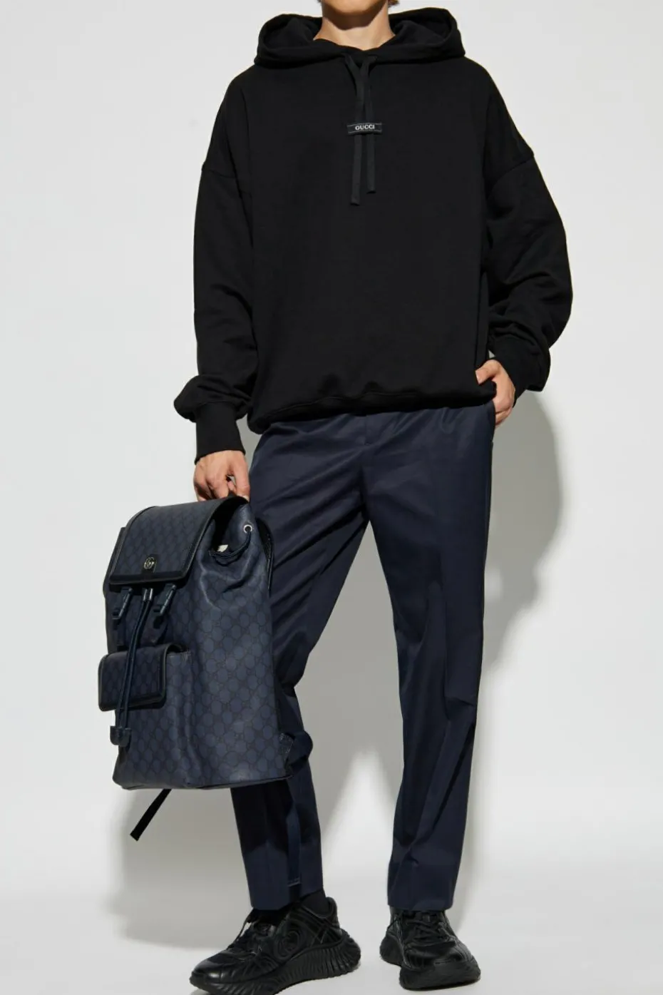 Gucci CZARNY Bluza z kapturem