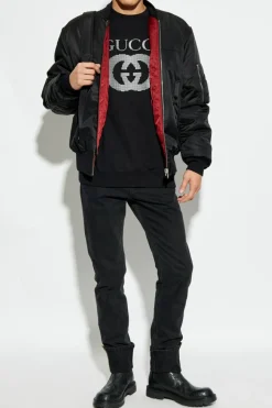 Gucci CZARNY Bluza z logo