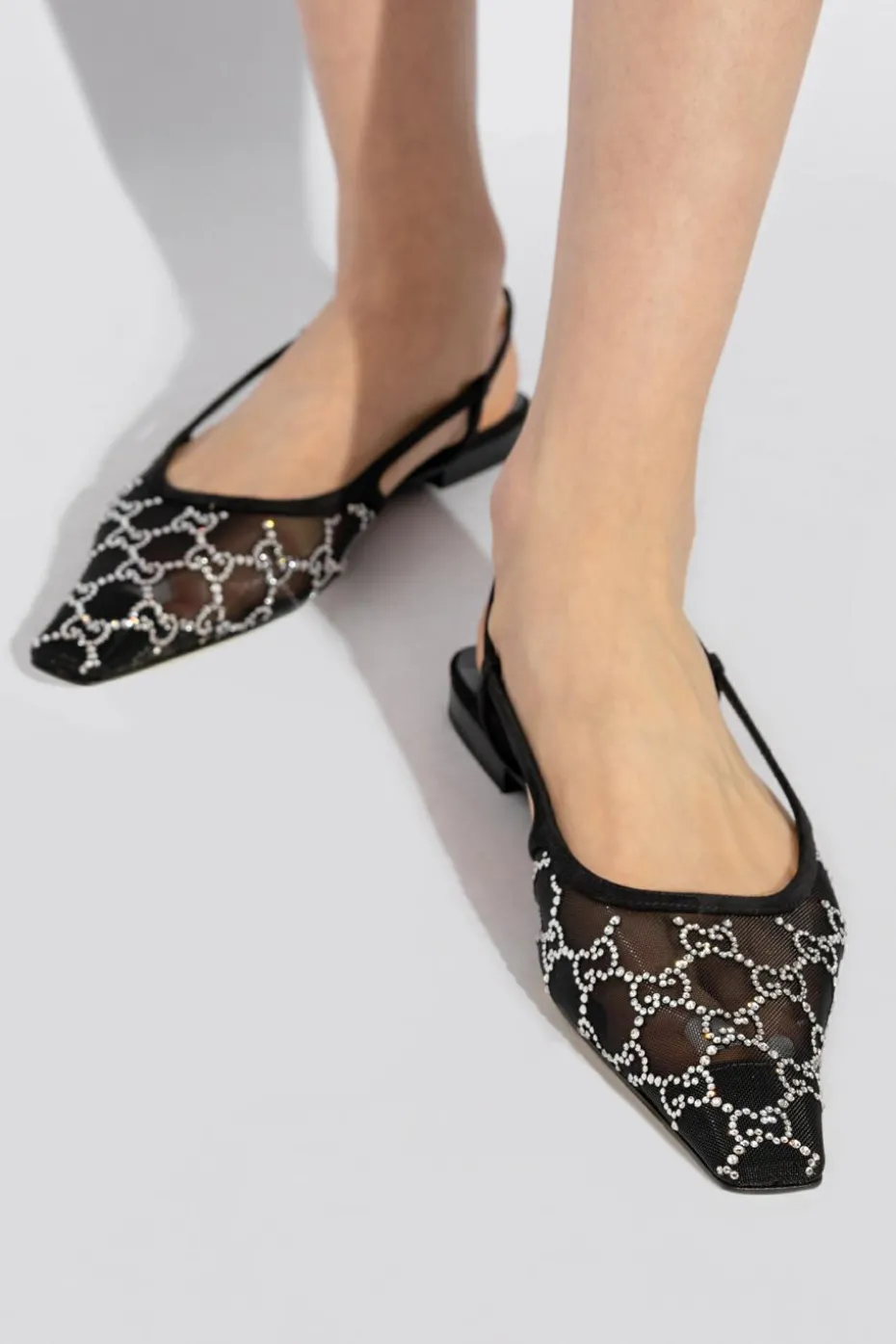 Gucci CZARNY Buty z monogramem