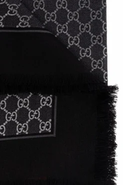 Gucci CZARNY Chusta z monogramem