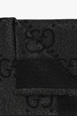 Gucci CZARNY Chusta ze wzorem ‘GG’