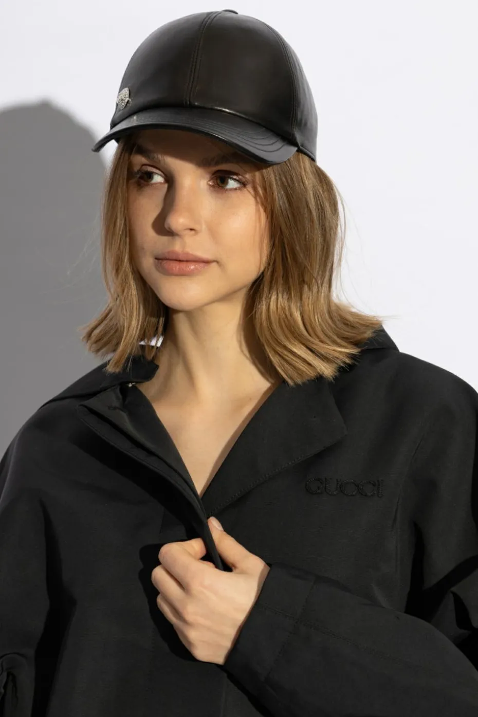 Gucci CZARNY Czapka z daszkiem