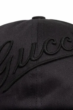 Gucci CZARNY Czapka z daszkiem