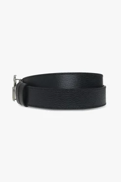 Gucci CZARNY Dwustronny pasek z logo
