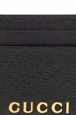 Gucci CZARNY Etui na karty z logo