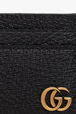 Gucci CZARNY Etui na karty z logo