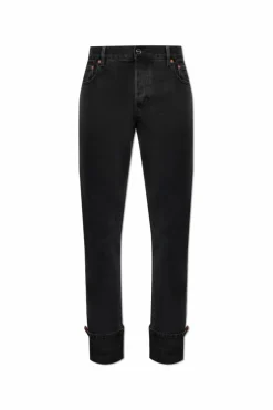 Gucci CZARNY Jeansy z logo