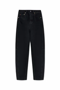 Gucci CZARNY Jeansy z szerokimi nogawkami