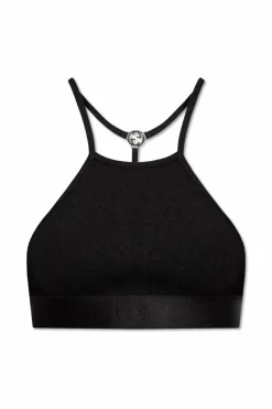 Gucci CZARNY Krótki top na ramiączkach