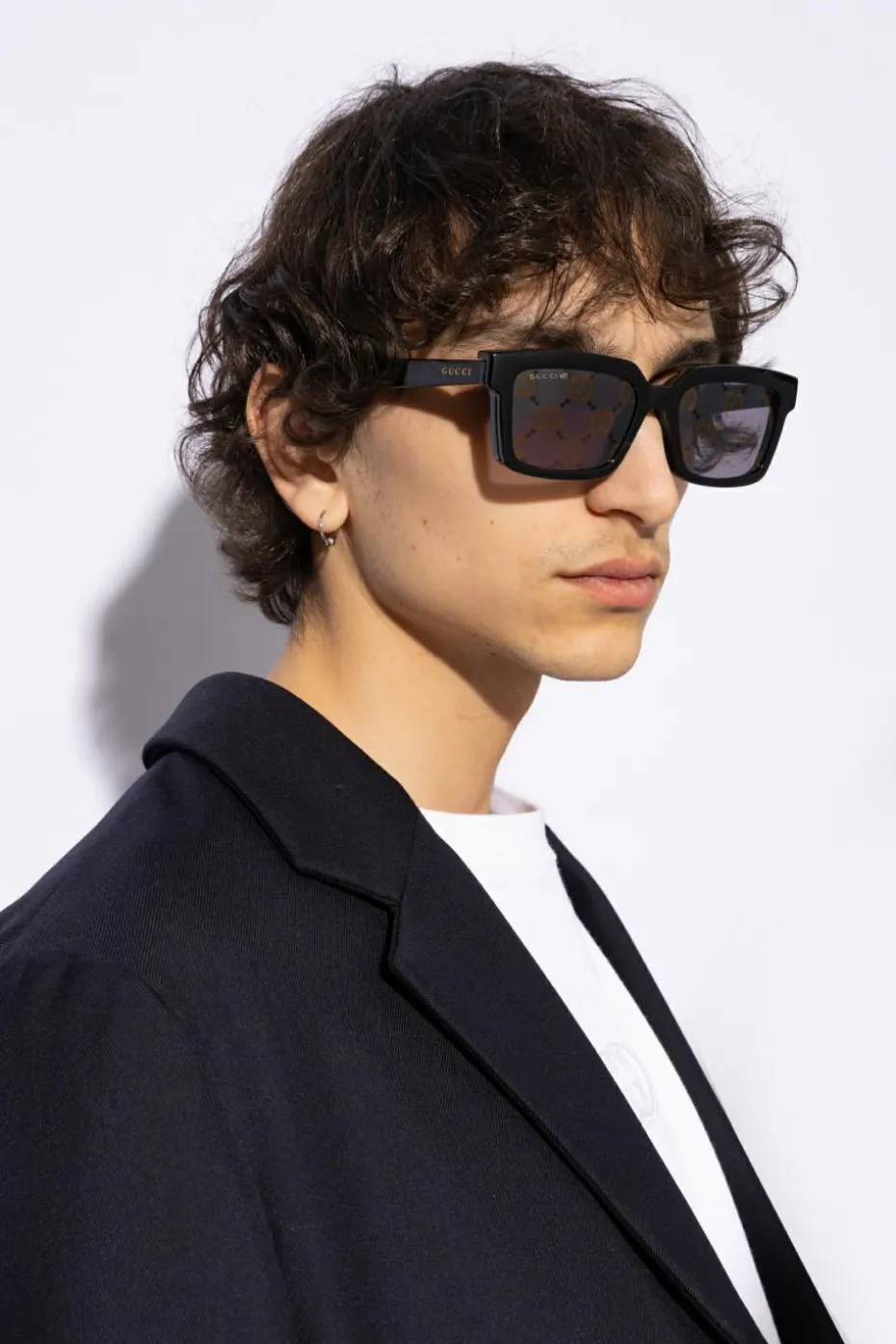 Gucci CZARNY Okulary korekcyjne z nakładką przeciwsłoneczną