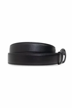 Gucci CZARNY Pasek z logo