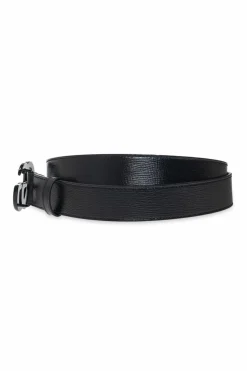 Gucci CZARNY Pasek z logo